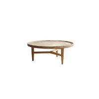 COUCHTISCH Milla Natur aus Teak - Naturfarben, Holz (90/90/35cm) - Tikamoon