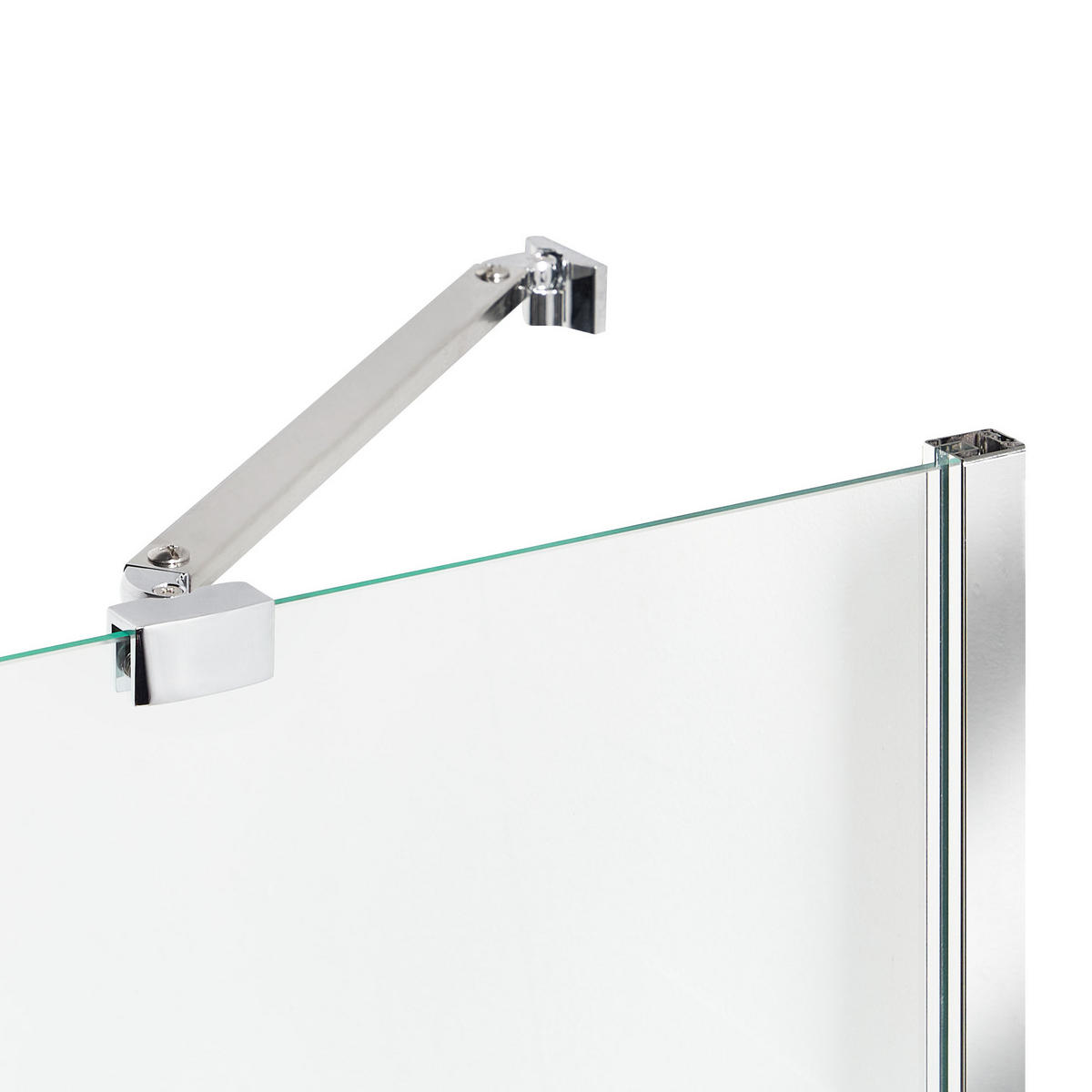 NÁSTAVEC NA VANU 140/100 cm Stříbrný Tuapi - stříbrná/průhledná, sklo (100/140cm) - Beliani