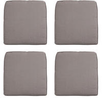 SITZKISSEN Panama 48/48 cm 4er-Set - Taupe, Textil (48/5/48cm) - Madison
