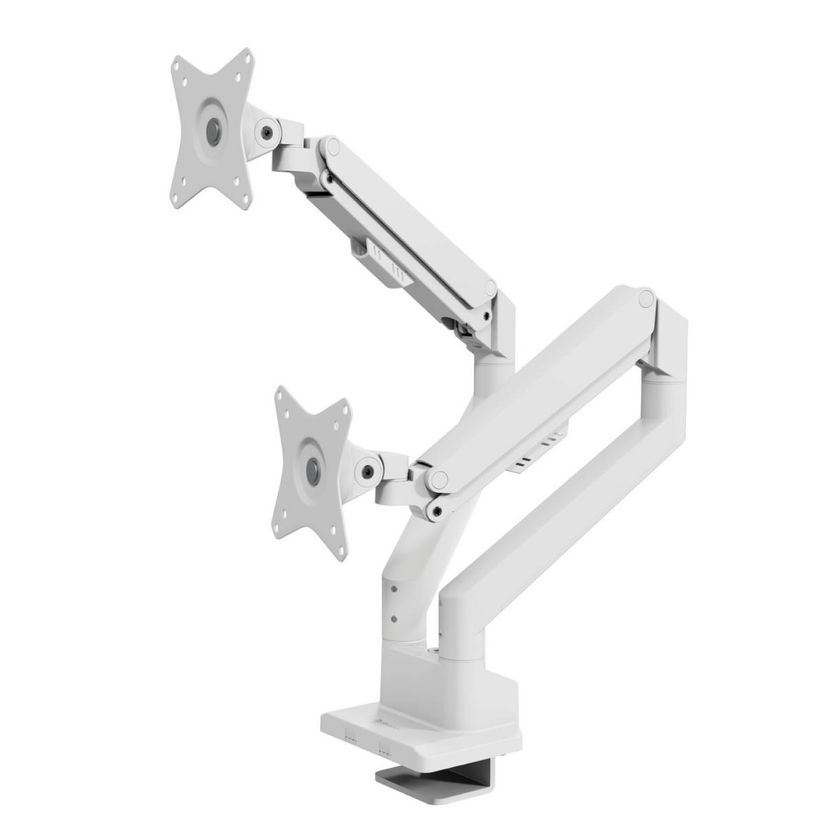 MONITORARM Alzare Neo Duo Weiß - Weiß, Metall (51/99/50cm) - Arozzi