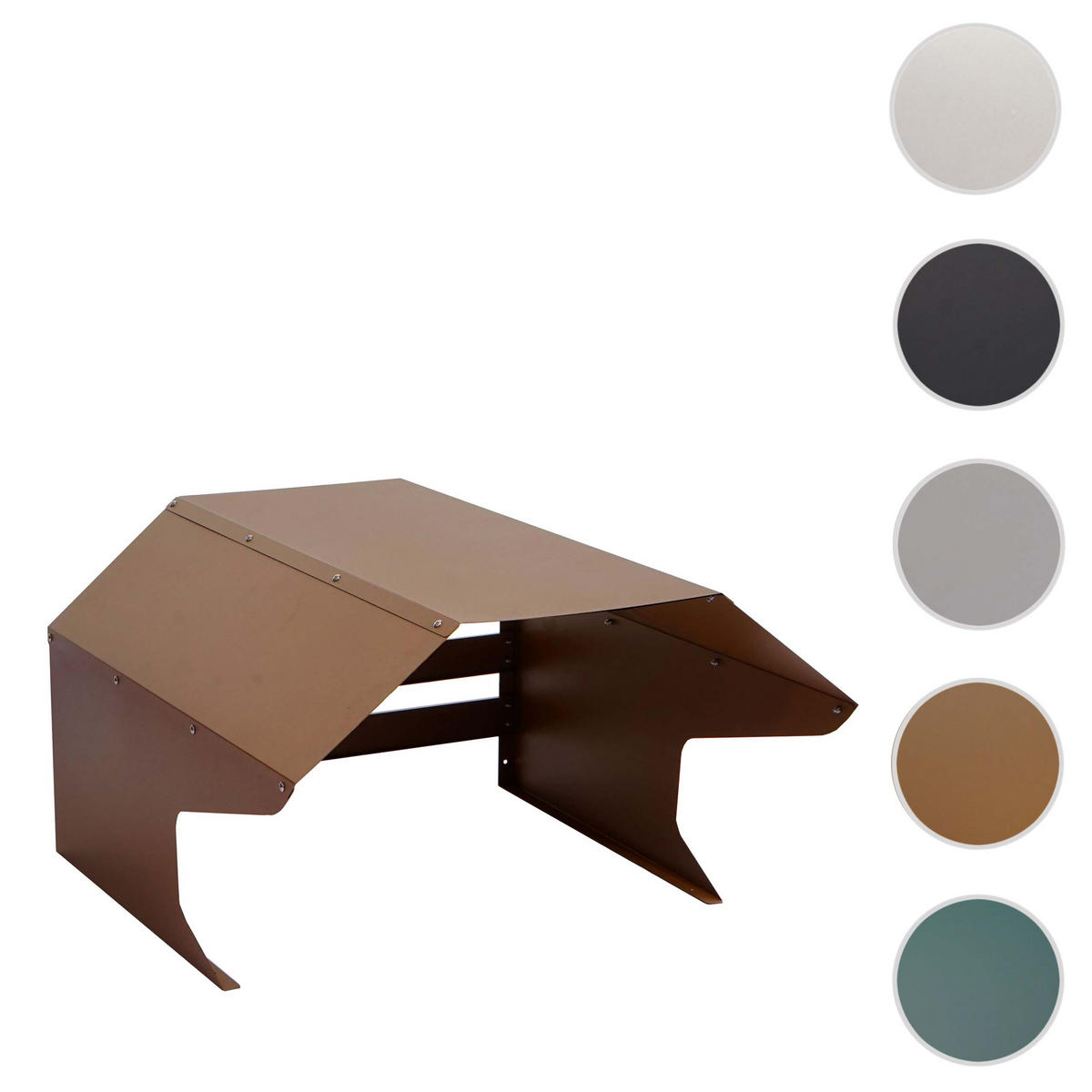 MÄHROBOTER-GARAGE 41x60x70cm Metall Braun - Braun, Metall (60/41/70cm) - PROREGAL