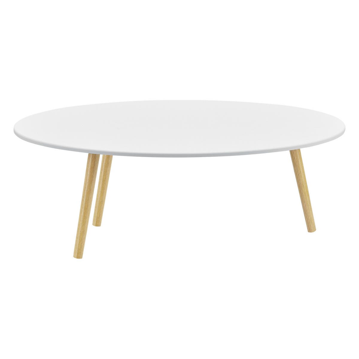 COUCHTISCH Viborg 110/60/40 - Weiß, Holzwerkstoff (60/110/40cm) - [en.casa]