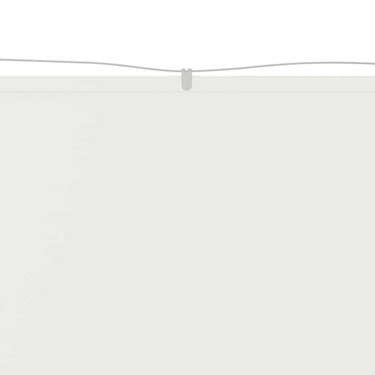 SENKRECHTMARKISE Weiß 140x420 cm Oxford-Gewebe - Weiß, Textil (140/420/420cm) - furnicato