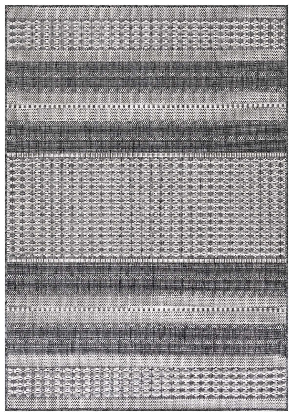 TEPPICH Outdoor Flachgewebe Antik-Optik Polypropylen Terrasse Beige Läufer 80x250 - Beige, Textil (80/250cm) - KADIMA DESIGN