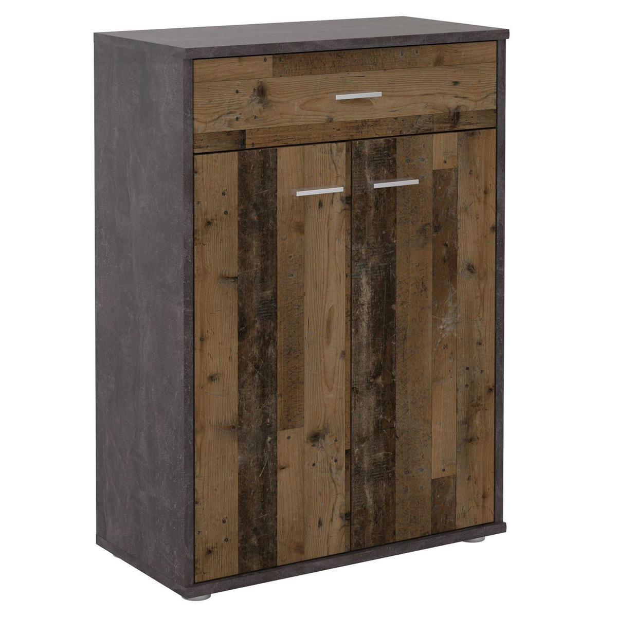 KOMMODE TOMMY - Dunkelgrau/Dunkelbraun, Holzwerkstoff (60/84/30cm) - CARO-Möbel