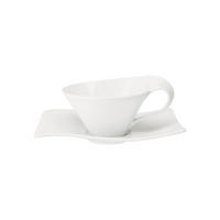 TEETASSE MIT UNTERTASSE NewWave weiß 220 ml - Weiß, Keramik (14.6/9.6/18cm) - Villeroy & Boch
