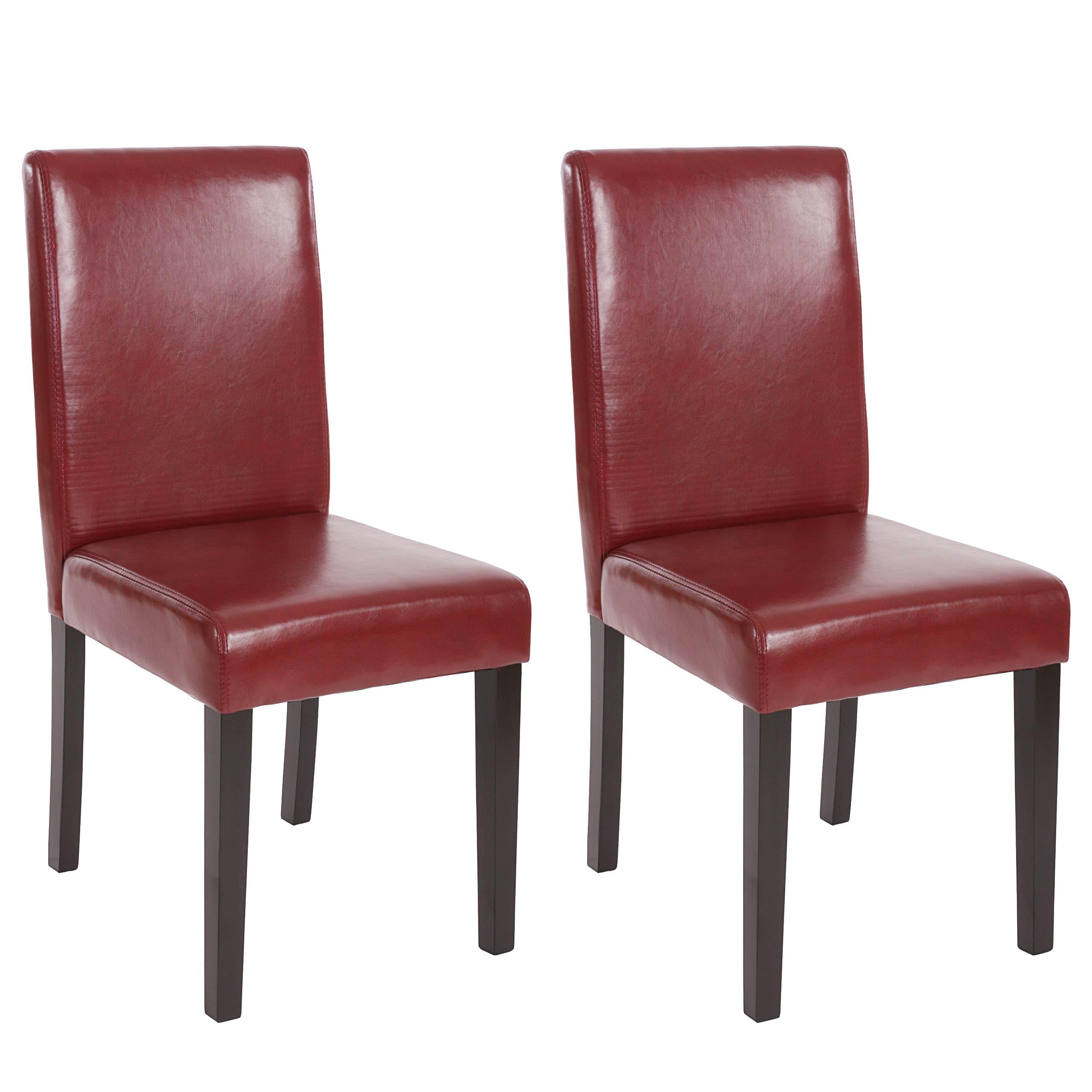 Chefgastro Esszimmerstuhl Rotbraun 43x90x56 cm