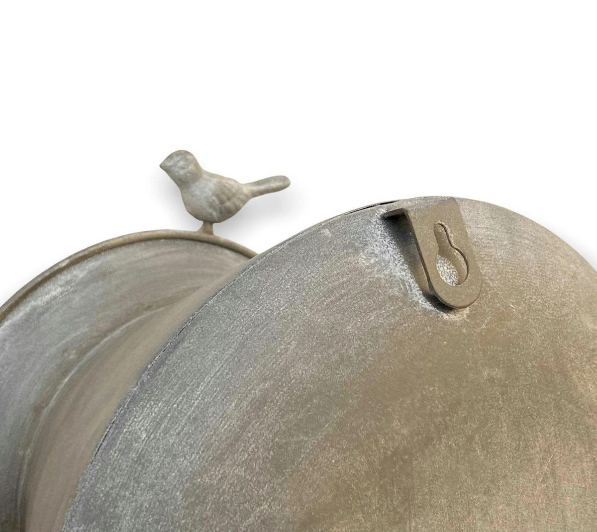 VOGELHAUS wetterfest zum Aufhängen Metall 481997 - Grau, Metall (22/26/19cm) - DanDiBo