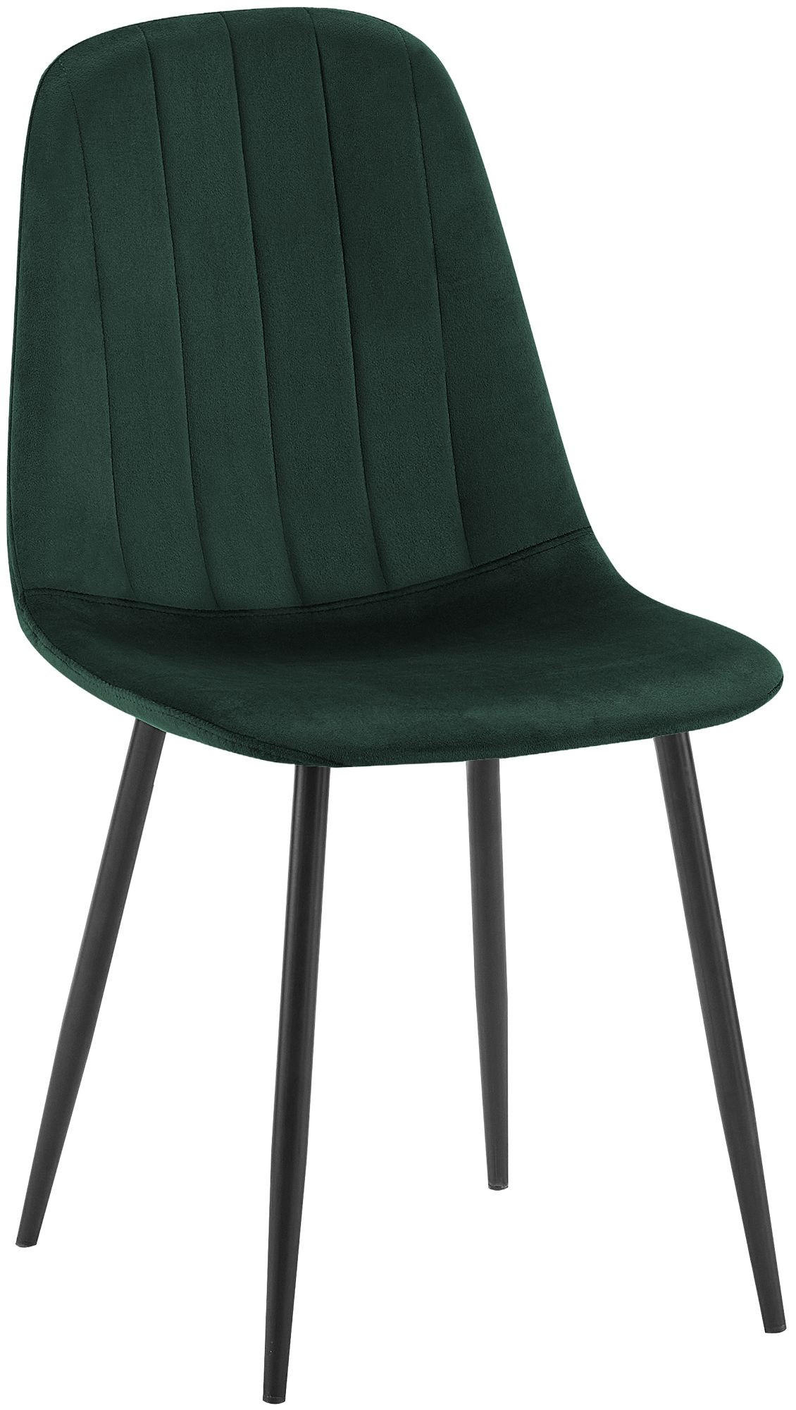 STUHL Metall grün - Schwarz/Grün, Textil/Metall (45/88/54cm) - CLP