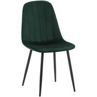 STUHL Metall Grün - Schwarz/Grün, Textil/Metall (45/88/54cm) - CLP