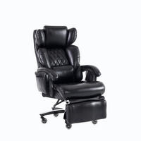 BÜROSTUHL Schwarz 88/70/112.5 cm mit Massagefunktion - Schwarz, Metall (88/112.5/70cm) - PANGIVO