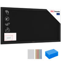 KREIDETAFEL mit Schwarz Holzrahmen 120x60cm - Schwarz, Holz (120/60/2cm) - ALLboards