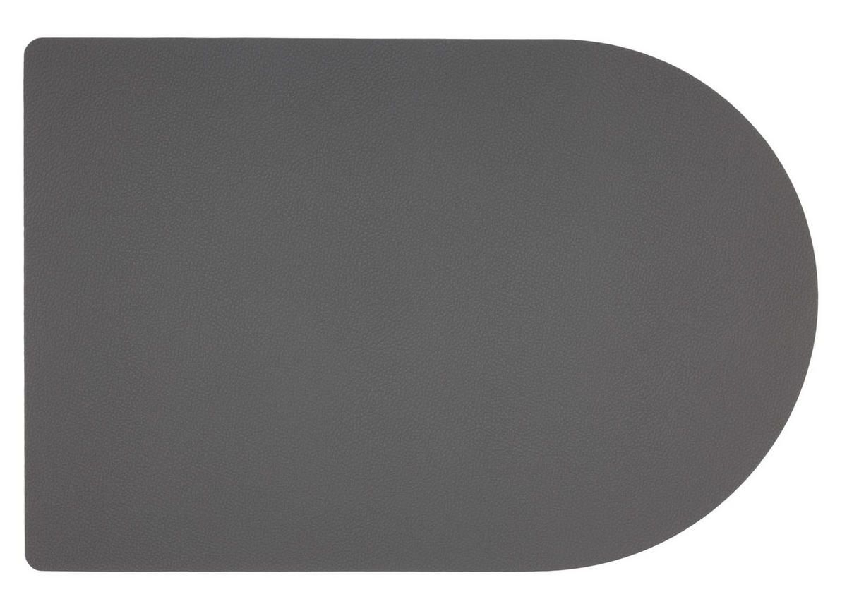 TISCHSET Platzdecke - Vegan Leder - Grau / Rosa - Bread - doppelseitig - 44 x 30 cm - Pink, Kunststoff (30/44cm) - Jay Hill