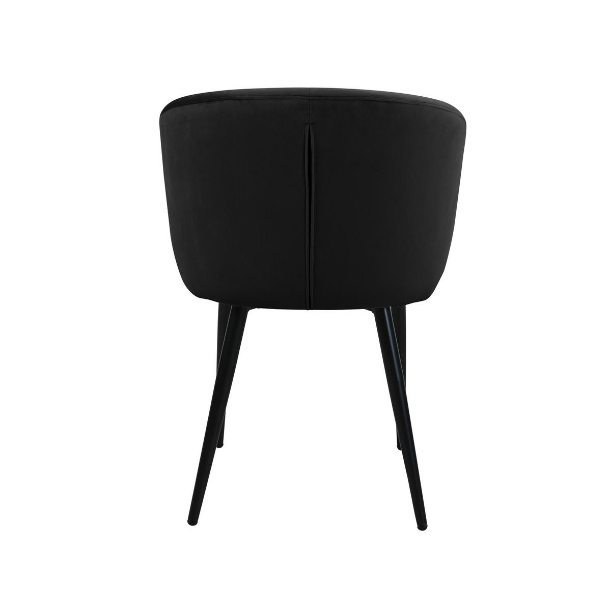 ESSZIMMERSTÜHLE AUDREY (2er Set) - Schwarz, Textil/Metall (57/77/56cm) - SVITA