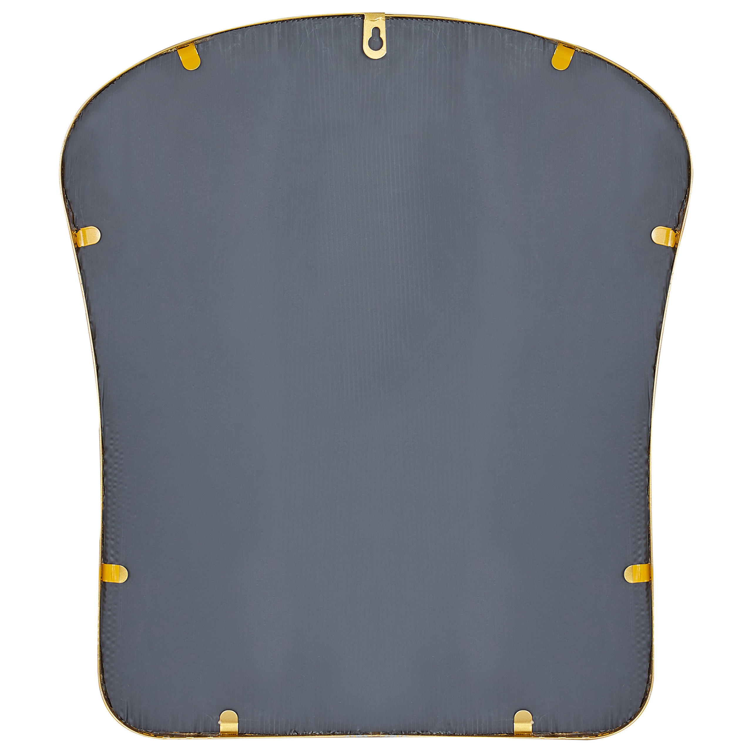 WANDSPIEGEL gold Metall 45/52 cm Noth - Goldfarben, Metall (45/53/3cm) - Beliani