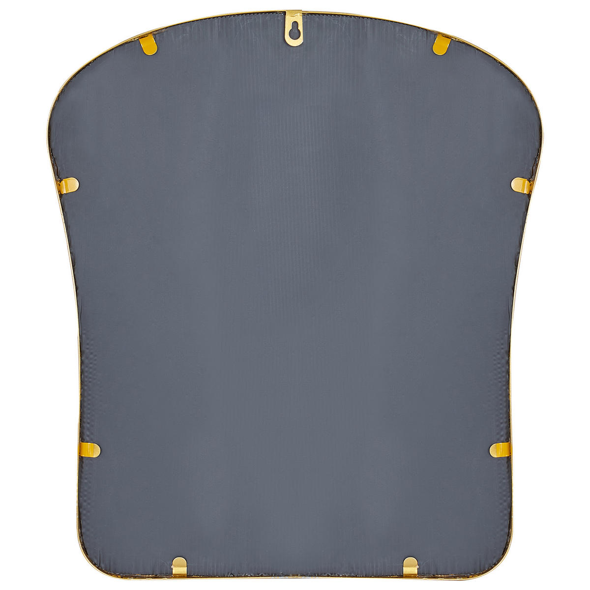 WANDSPIEGEL gold Metall 45/52 cm Noth - Goldfarben, Metall (45/53/3cm) - Beliani