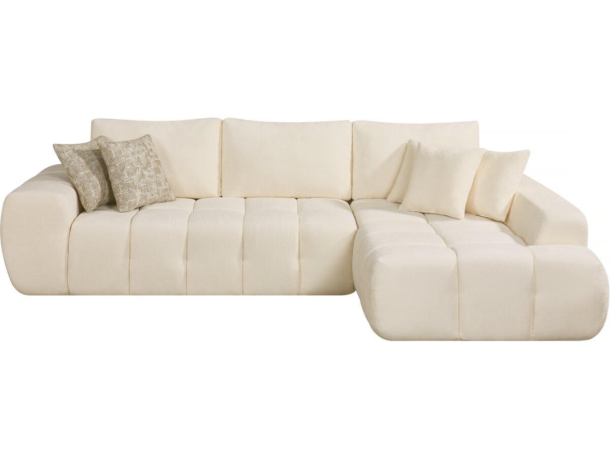ECKSOFA Sidonie Grau - Grau, Textil (284/188cm) - Habitat Garten