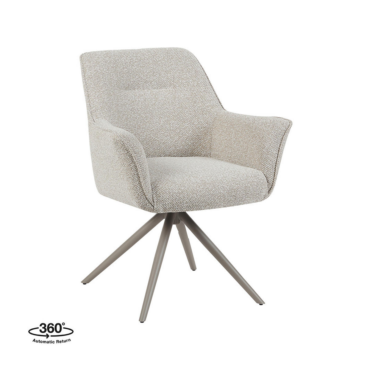 ESSZIMMERSTUHL Kimora - Beige - 66/65/86 cm - 2er-Set - Beige, Textil (65/86/66cm) - LABEL51