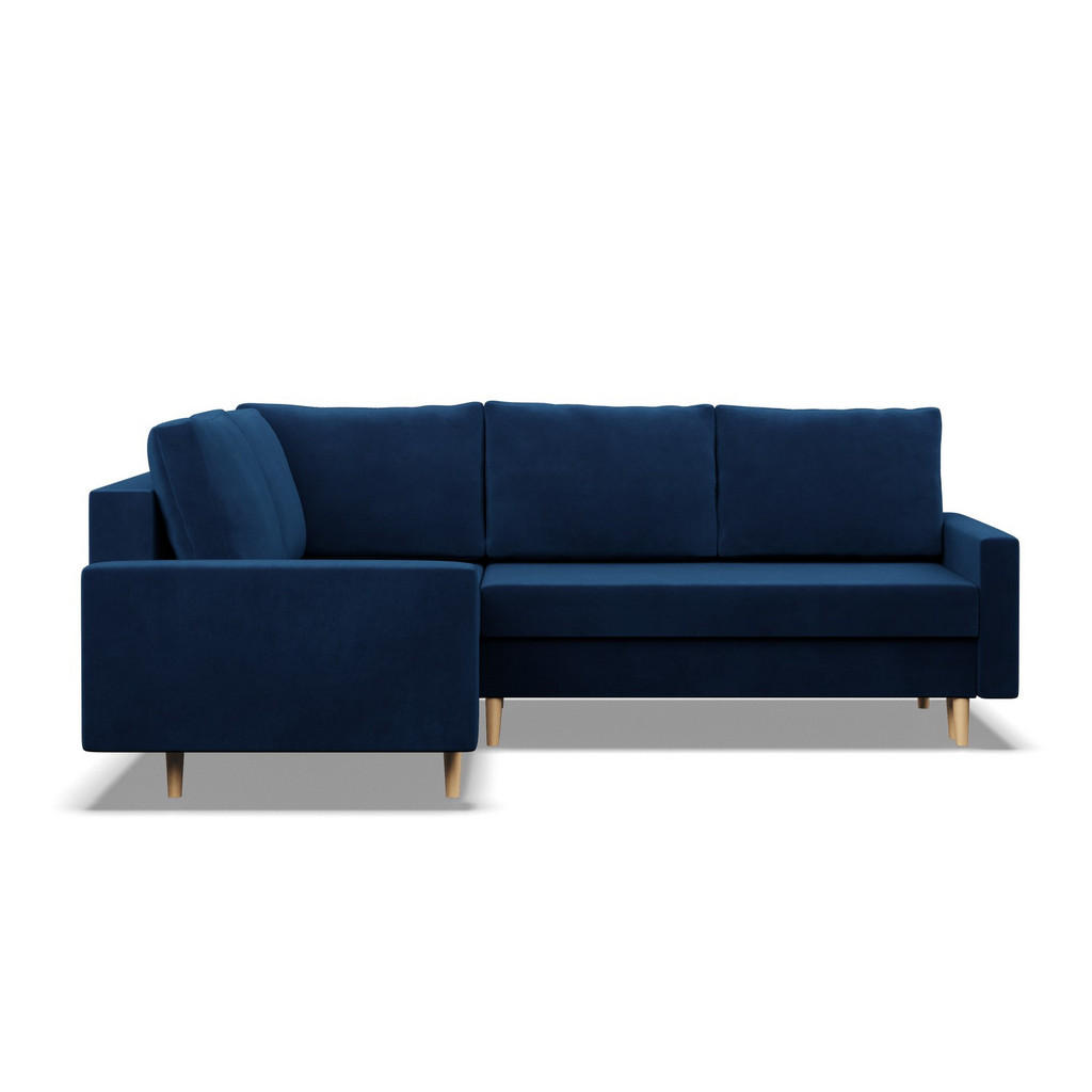 Thumbnail - Mebligo Ecksofa, Dunkelblau, Textil, 5-Sitzer, L-Form, 223x172 cm, Wohnzimmer, Sofas & Couches, Wohnlandschaften, Ecksof...
