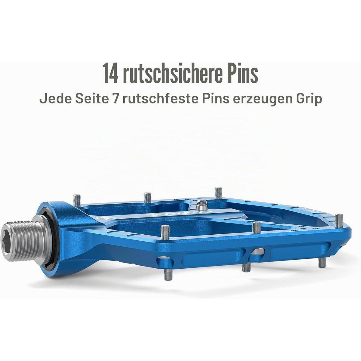 FAHRRADPEDALE CNC Aluminium blau - Blau, Metall (10.4/1.5/11cm)