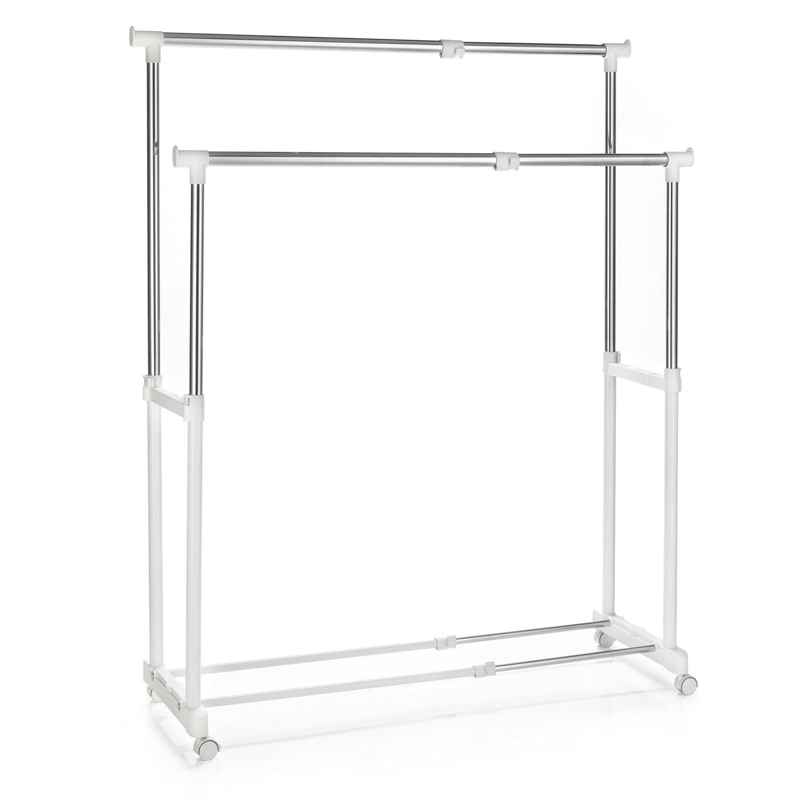 GARDEROBENWAGEN CASA - Weiß, Metall (82/89/43cm) - CARO-Möbel