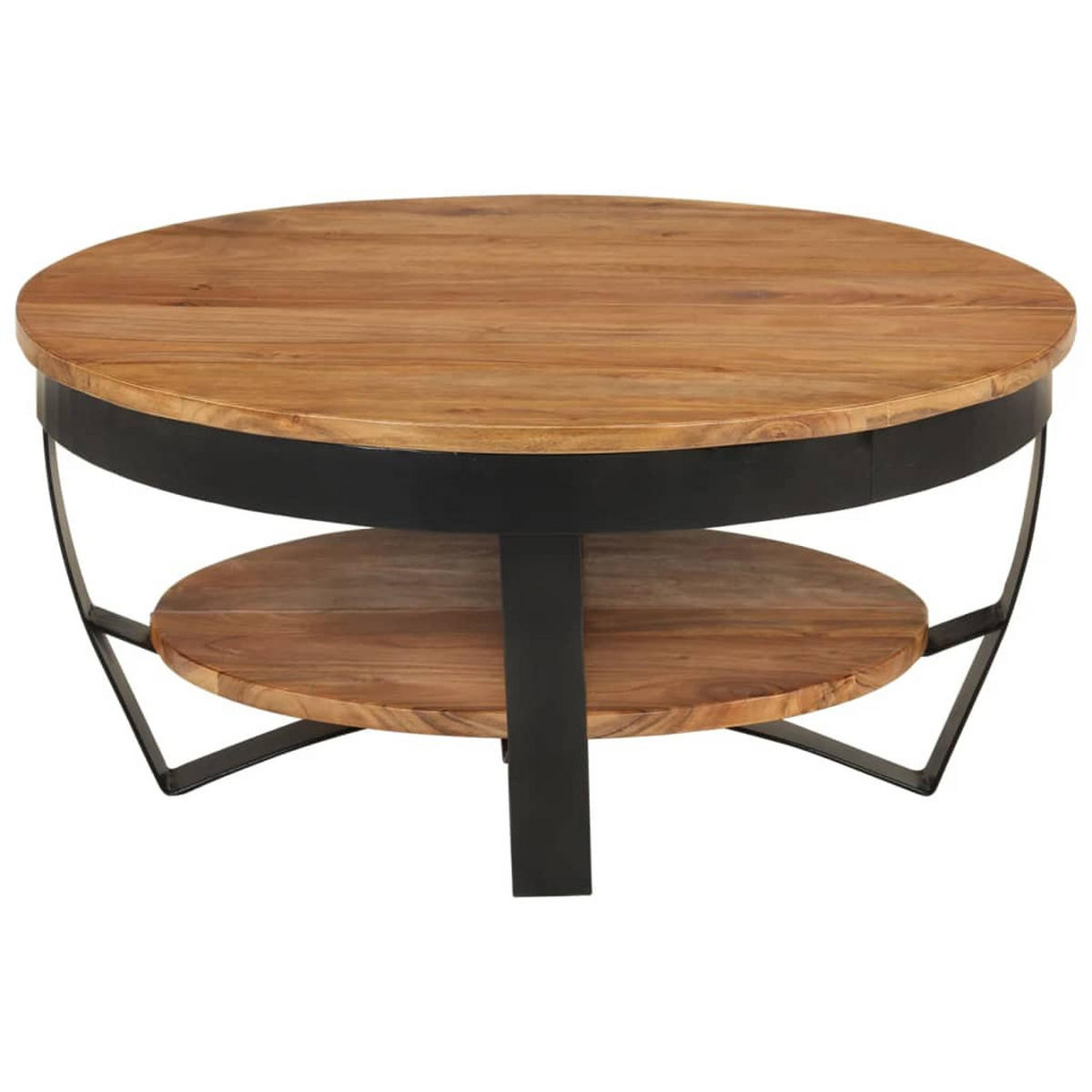 COUCHTISCH 65x65x32 cm Massivholz Akazie - Braun, Holz (65/65/32cm) - furnicato