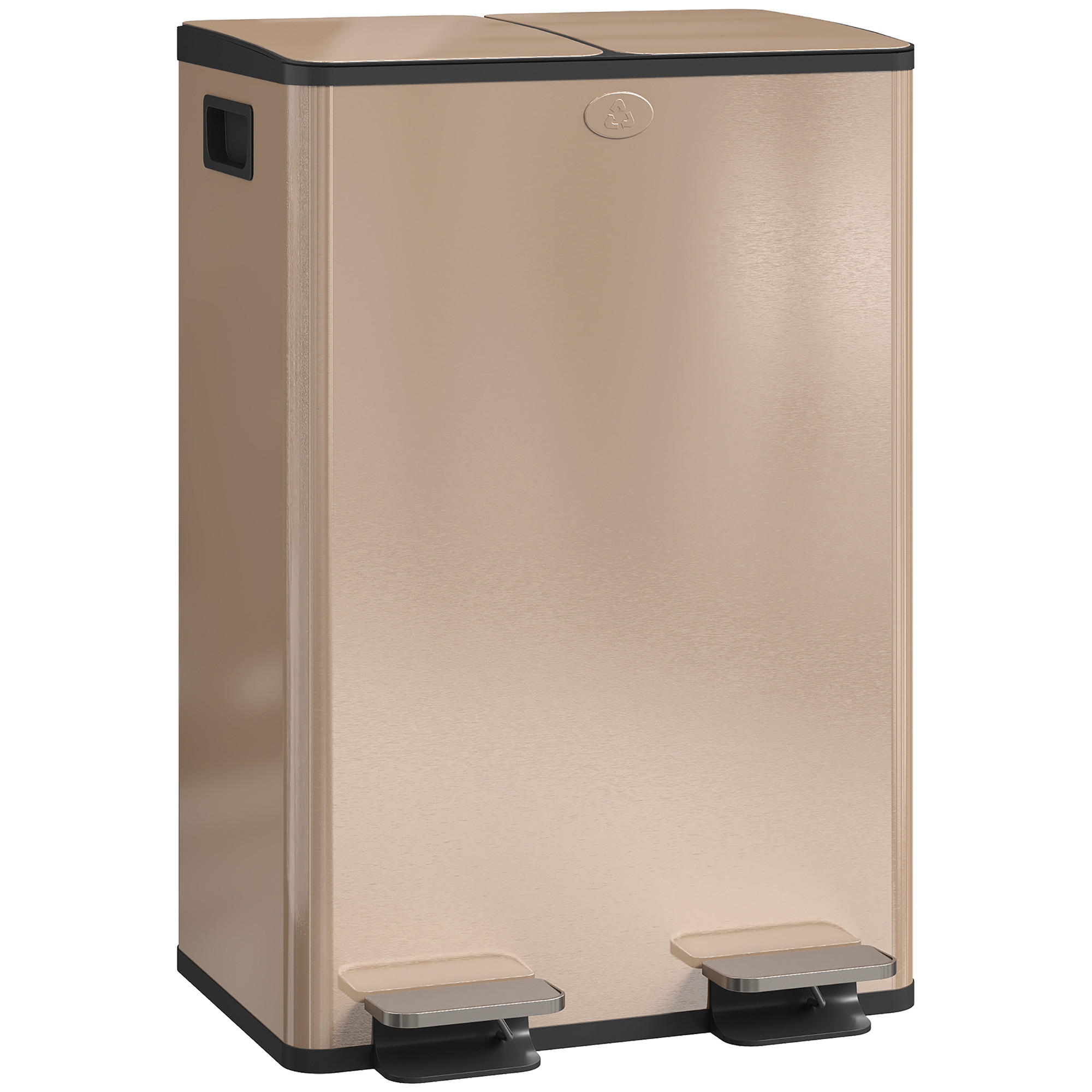 ABFALLEIMER Goldfarben 1 Stück - Goldfarben, Metall (36/67.6/45.8cm) - GiPP