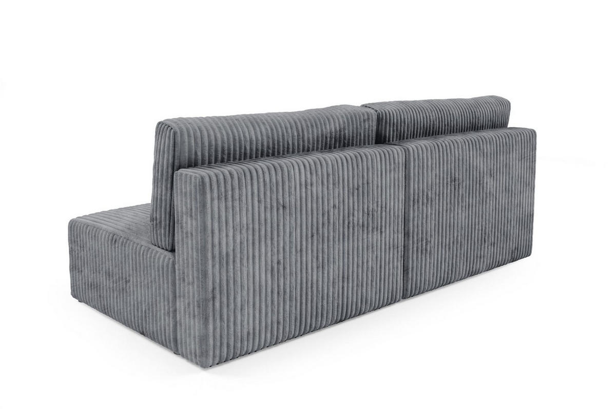 SCHLAFSOFA Natalia Xs - Grau, Holzwerkstoff/Textil (216/85/105cm) - Fun Möbel