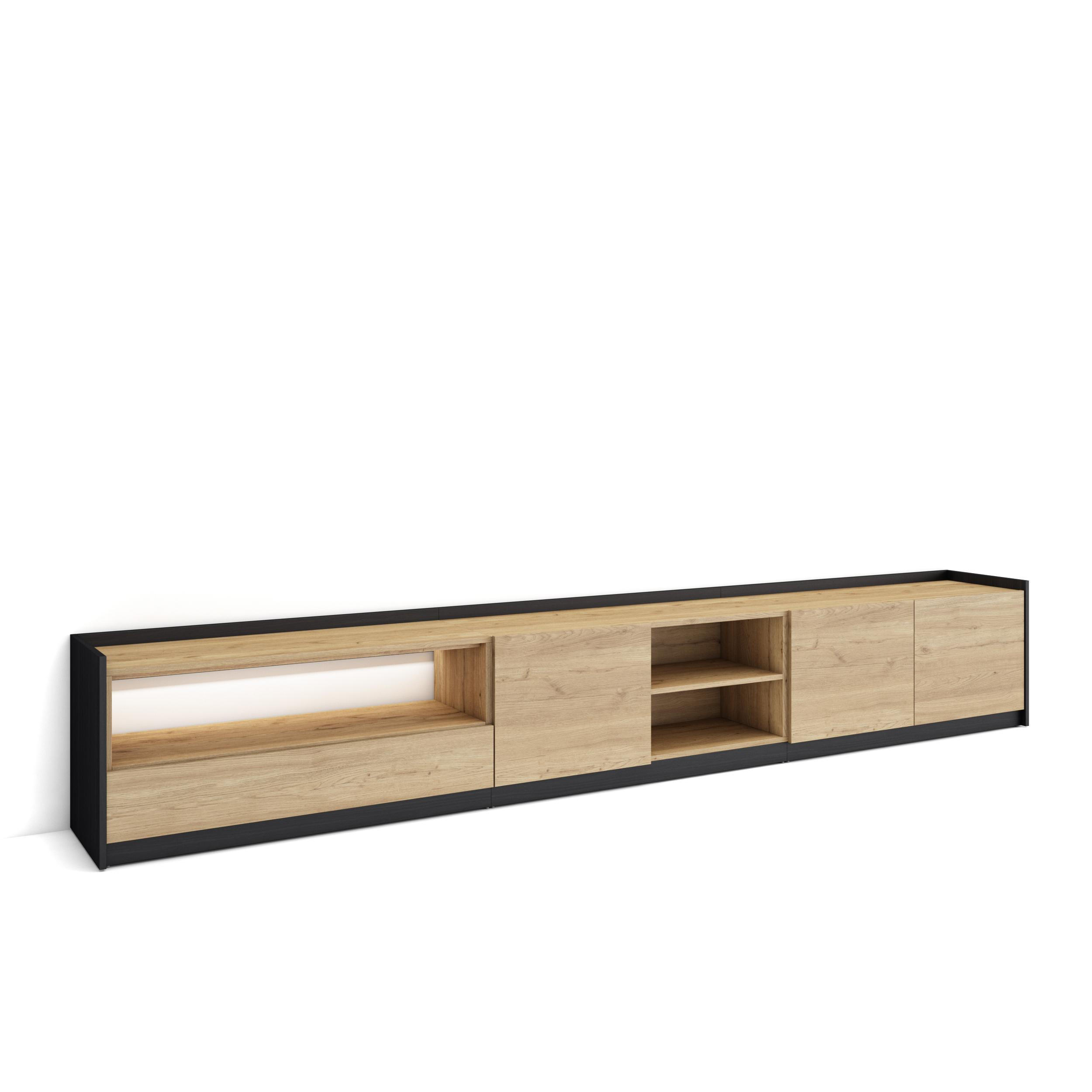 Skraut Home Lowboard, Eiche 310x50x37 cm