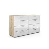 KOMMODE Petra Eichefarben Hochglanz 140/40/83 cm - Eichefarben, Holzwerkstoff (140/83/40cm) - ebuy24
