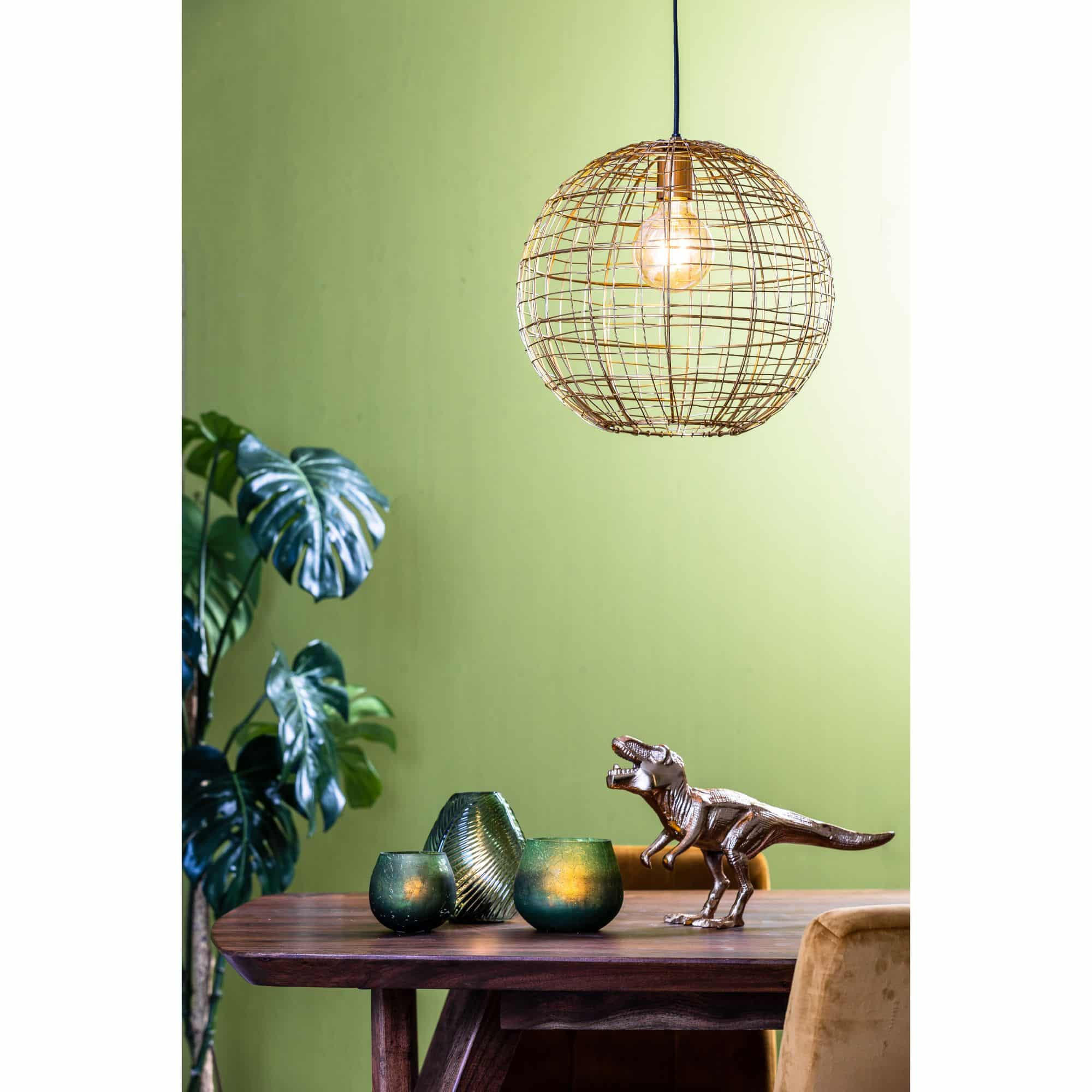 HÄNGELAMPE Mirana Gold Ø35/35 cm - Goldfarben, Metall (35/35/35cm) - Light & Living