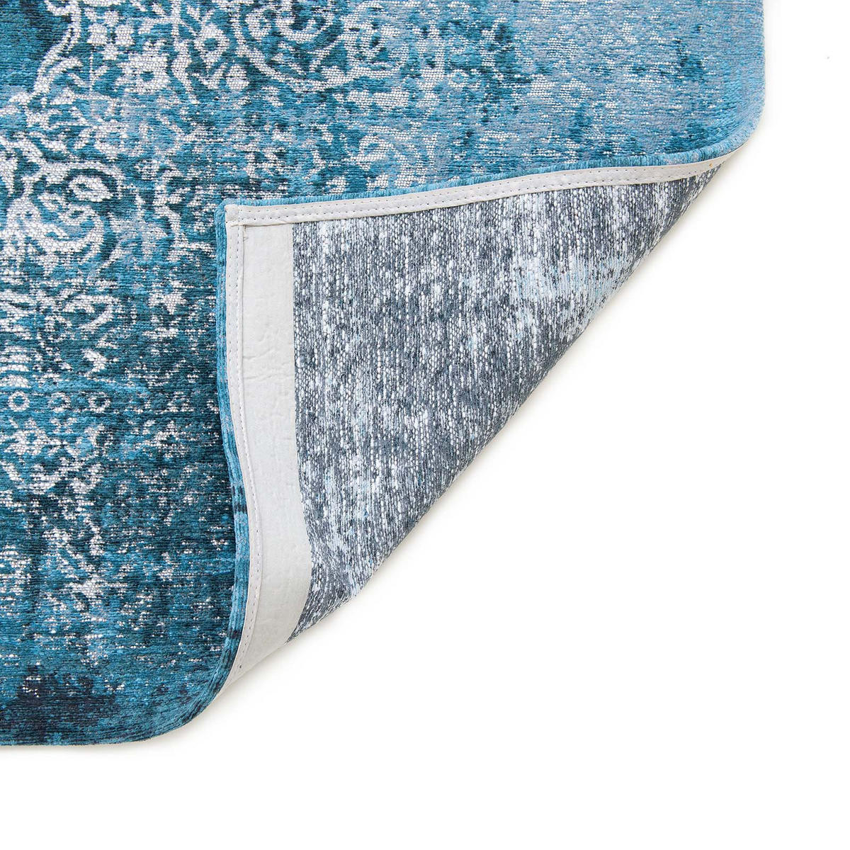 TEPPICH In-/Outdoor Flachgewebe TYPHOON Blau 240 x 340 cm - Blau, Textil (240/340cm) - Novatrend