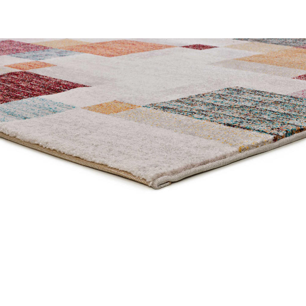 Thumbnail - Atticgo Webteppich, Mehrfarbig, Weiß, Textil, Abstrakt, Rechteckig, 133x190 cm, Oeko-Tex® Standard 100, in verschiedenen...