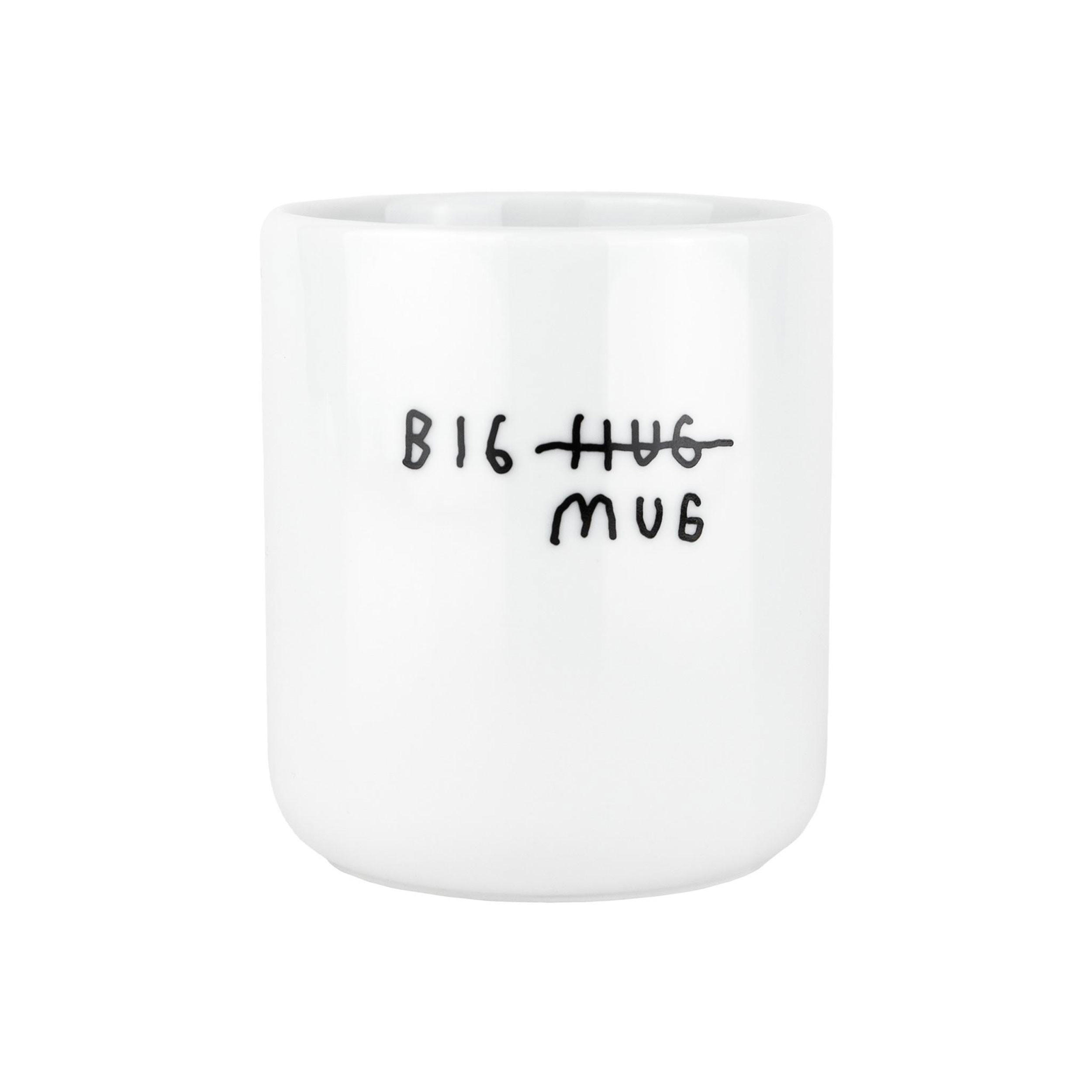 KAFFEETASSE Big Hug, Cozy Collection, Johanna Schwarzer, Porzellan, 370 ml, Weiß - Weiß, Keramik (0.37L) - Donkey Products