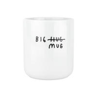 KAFFEETASSE Big Hug, Cozy Collection, Johanna Schwarzer, Porzellan, 370 ml, Weiß - Weiß, Keramik (0.37L) - Donkey Products