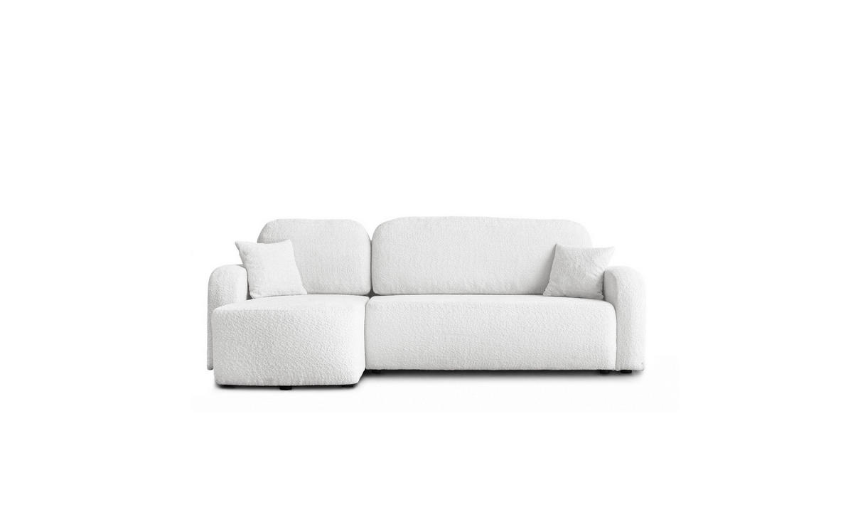 ECKSOFA PALOMA L 235/155/85 cm Coral 70 - Creme, Textil (235/155cm) - Lookway