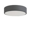 DECKENLEUCHT LED 12W 3000K Stoffschirm Modern Rund Ø30CM - Grau, Kunststoff (30/30/5cm) - ZMH