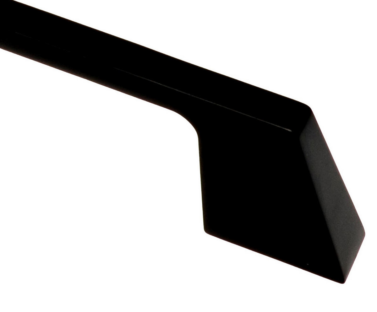 MÖBELGRIFF BA 128mm, Küchengriff Schwarz matt, Schrankgriff Stilo - Schwarz, Metall (0.8/3/15.4cm)
