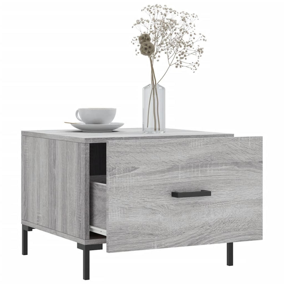 COUCHTISCH Grau Sonoma 50x50x40 cm Holzwerkstoff - Grau, Holzwerkstoff (50/50/40cm) - furnicato