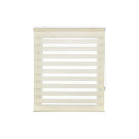 ROLLO Polyester Transluzent Grauweiß 160x180 - Hellgrau, Textil (160/180/1cm) - Purline