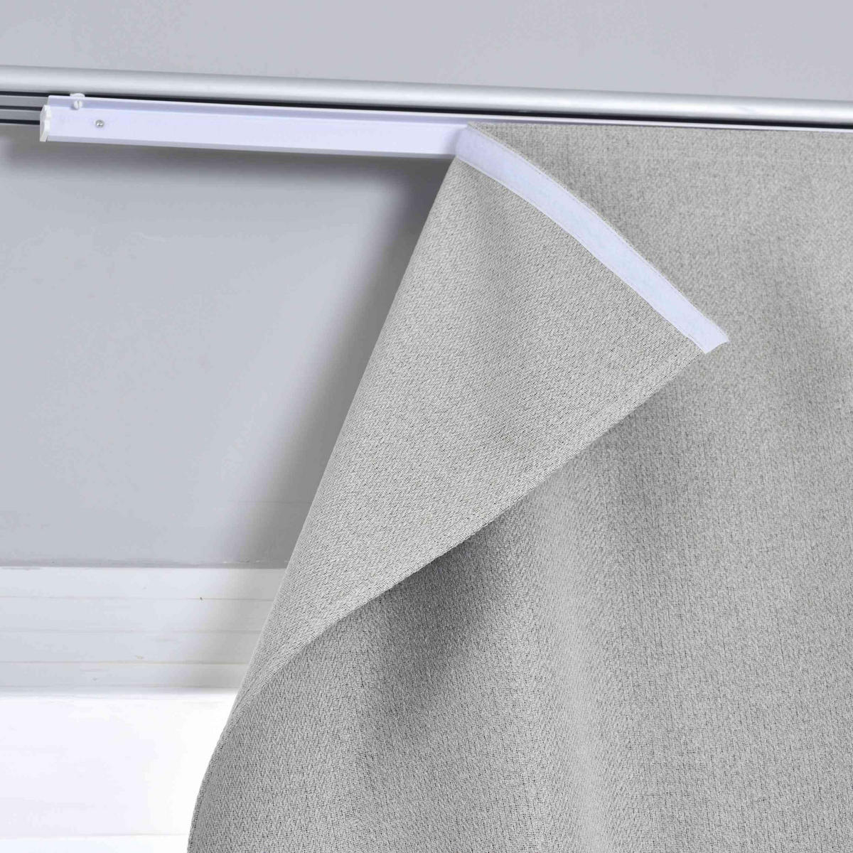 VORHANG MÜNCHEN DARK HxB 245x60 cm Sand - Sandfarben, Textil (60/245/245cm) - Gardinenbox