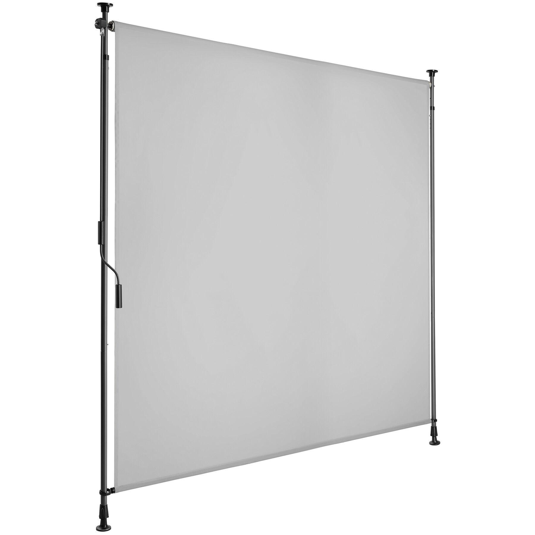 KLEMMMARKISE Taija,leichtgängige Handkurbel,hellgrau - Hellgrau, Kunststoff (158/310cm) - tectake