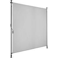KLEMMMARKISE Taija,leichtgängige Handkurbel,hellgrau - Hellgrau, Kunststoff (158/310cm) - tectake