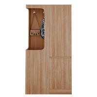 KLEIDERSCHRANK 70x40x170cm 1 Tür Schubladen Holz - Naturfarben, Holz (70/170/40cm) - FLIEKS