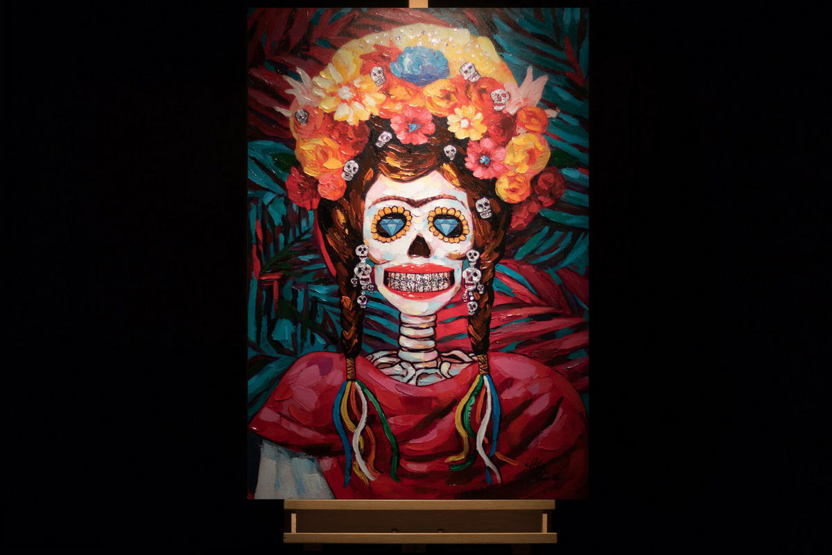 ACRYLBILD HANDGEMALT 70/100 cm - Multicolor, Holz/Textil (70/100cm) - KUNSTLOFT