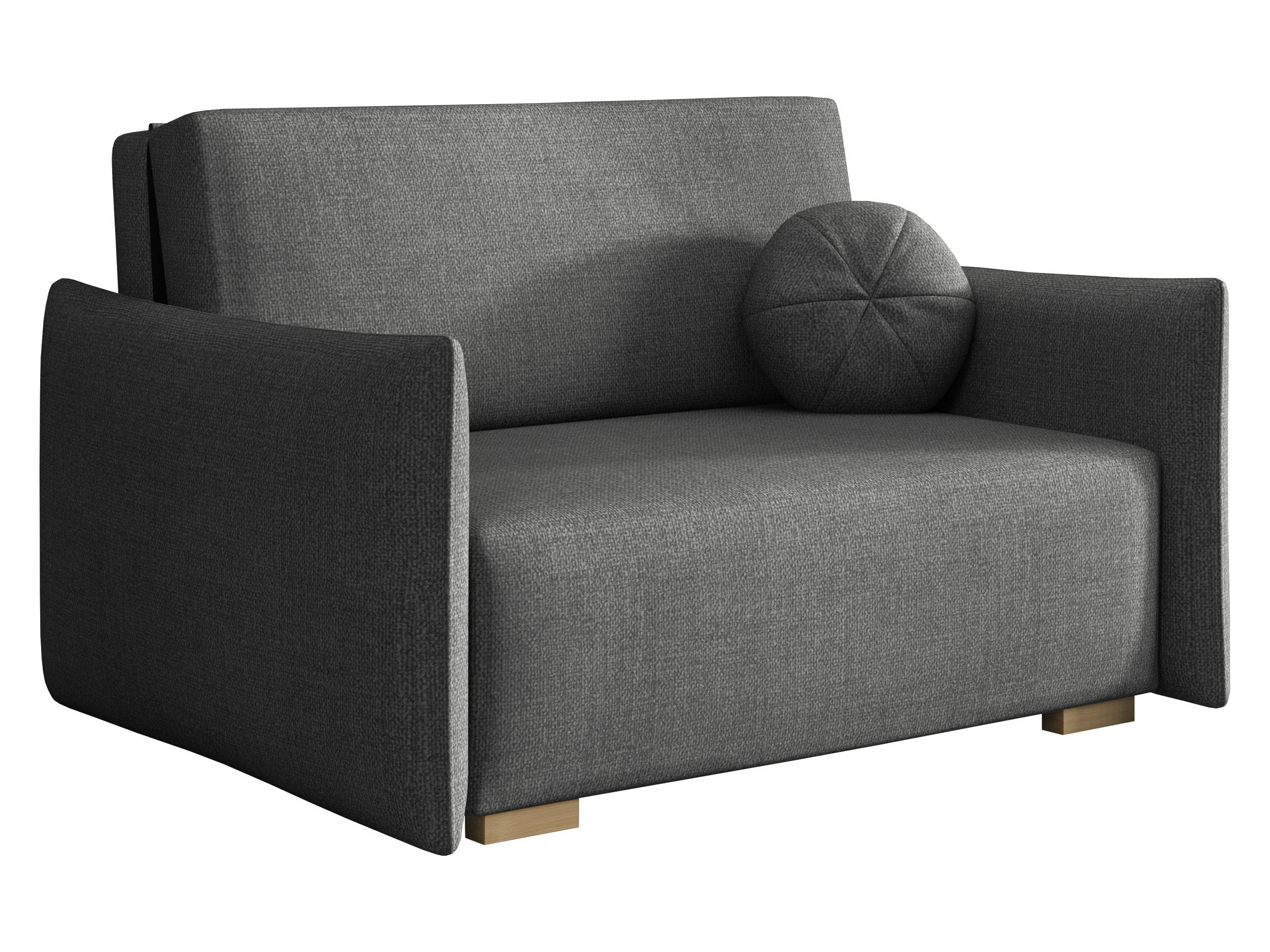 SCHLAFSOFA Viva Glov II - Naturfarben/Grau, Holz/Textil (134/85/98cm) - MIRJAN24
