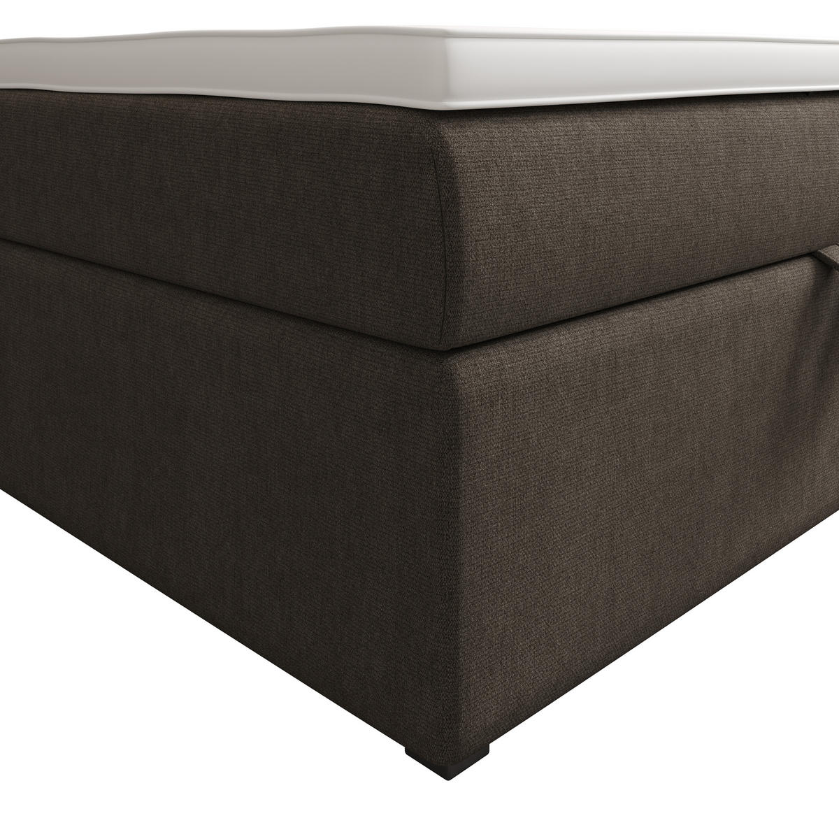 BOXBETT FADO 2 120x200, mit Matratze H3 und Topper, Cosmic 03 - Braun, Holz/Kunststoff (120/200cm) - Bedante