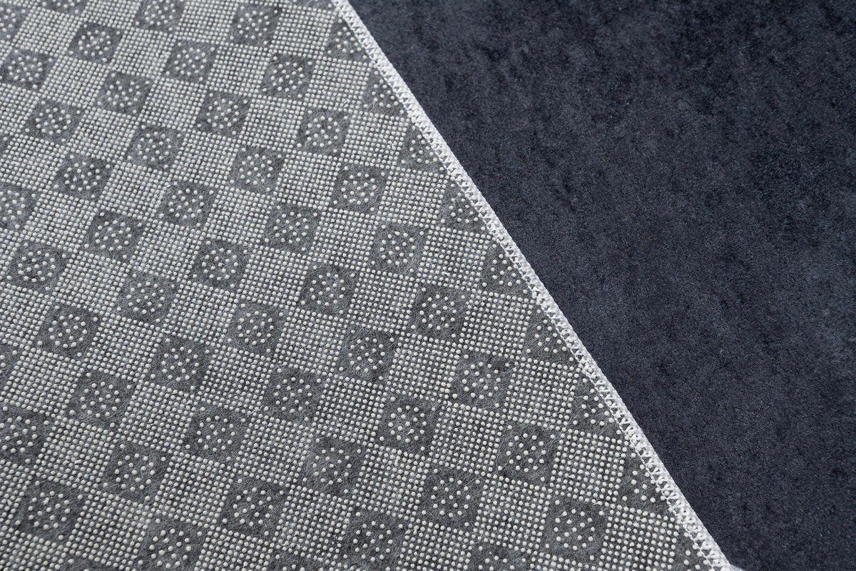 TEPPICH EMMA Rot Schwarz 160/230 cm - Rot/Schwarz, Kunststoff (160/230cm) - Tapiso