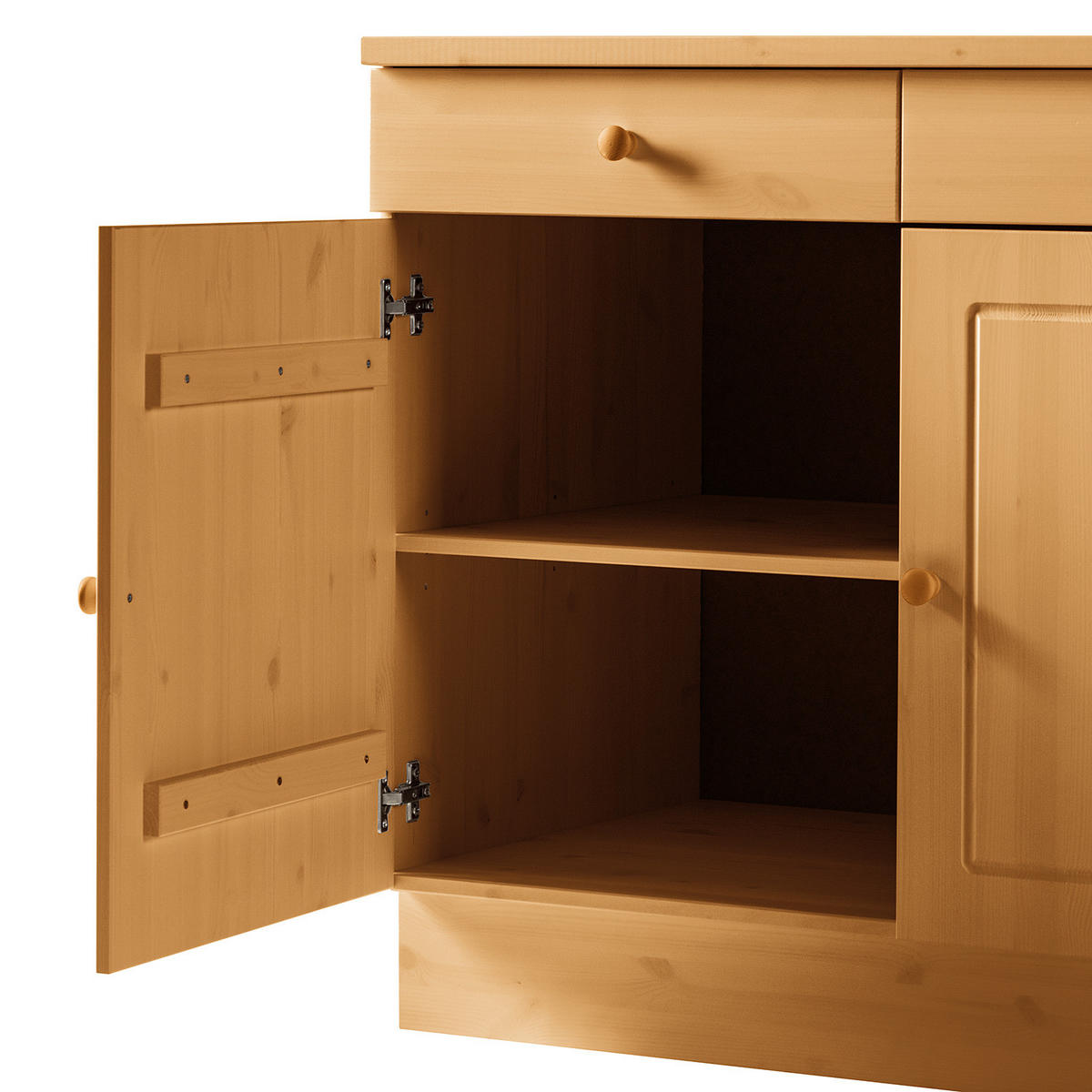 UNTERSCHRANK - Kiefer massiv - Kieferfarben, Holz (100/85/60cm) - home24