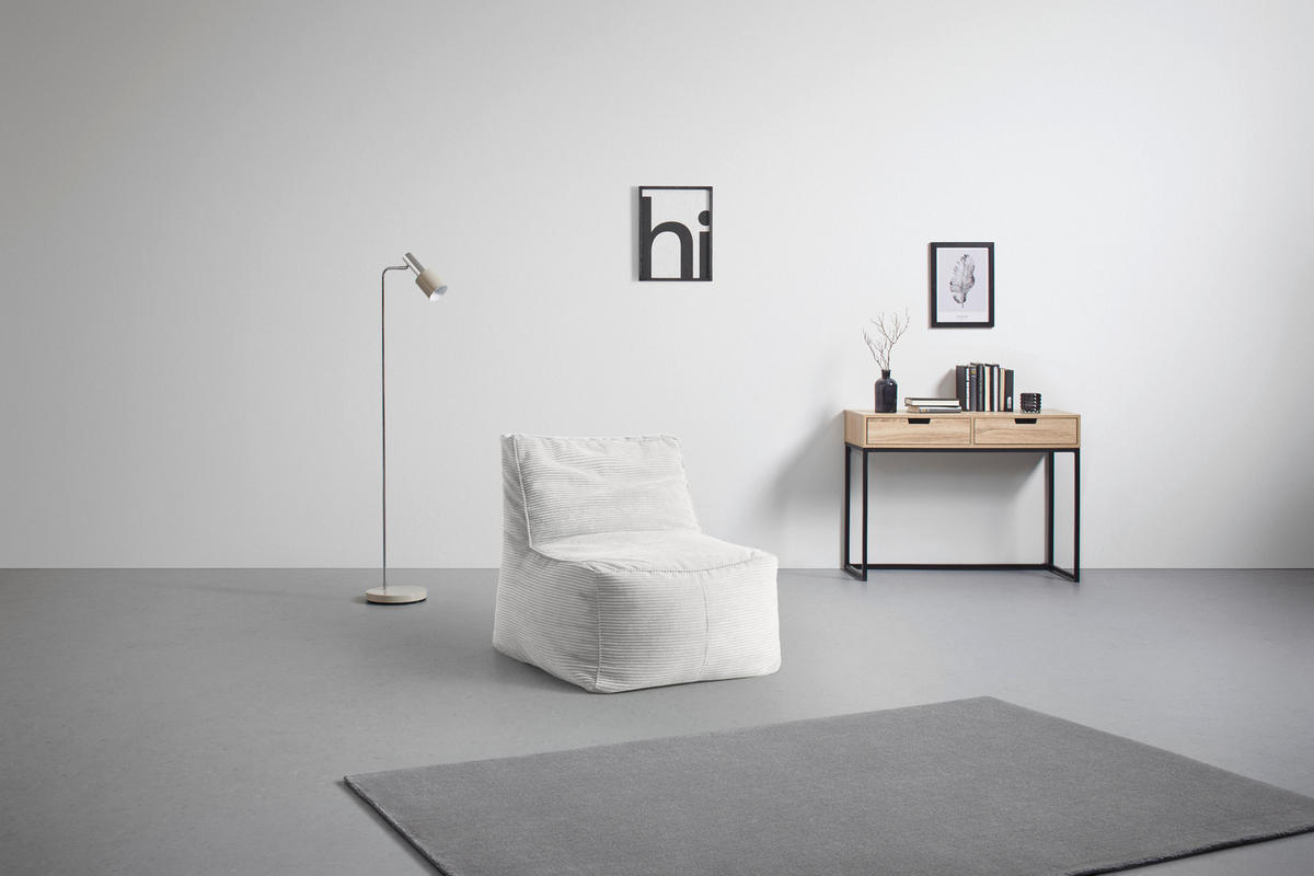 SITZSACK Caroline Weiß - Weiß, Textil (75/84/88cm) - Mömax